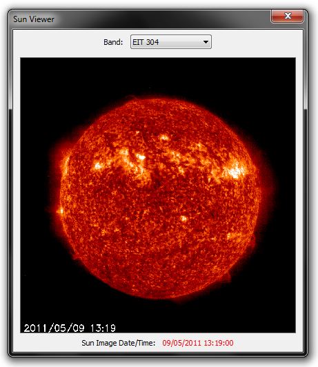 Sun activity spots