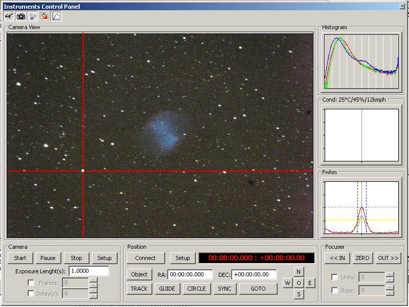 Telescope control software module